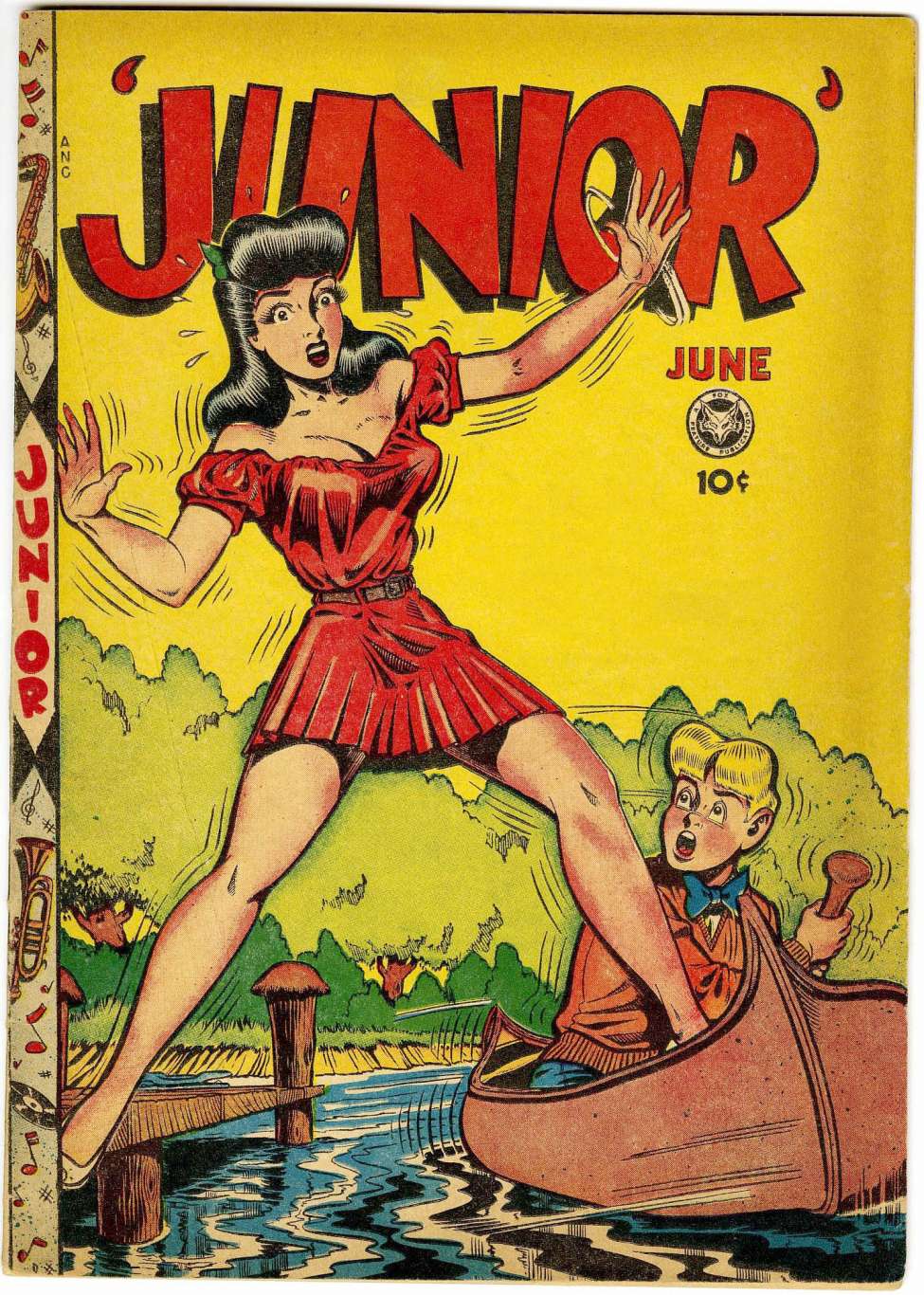 Comic Book Cover For Junior Comics 15