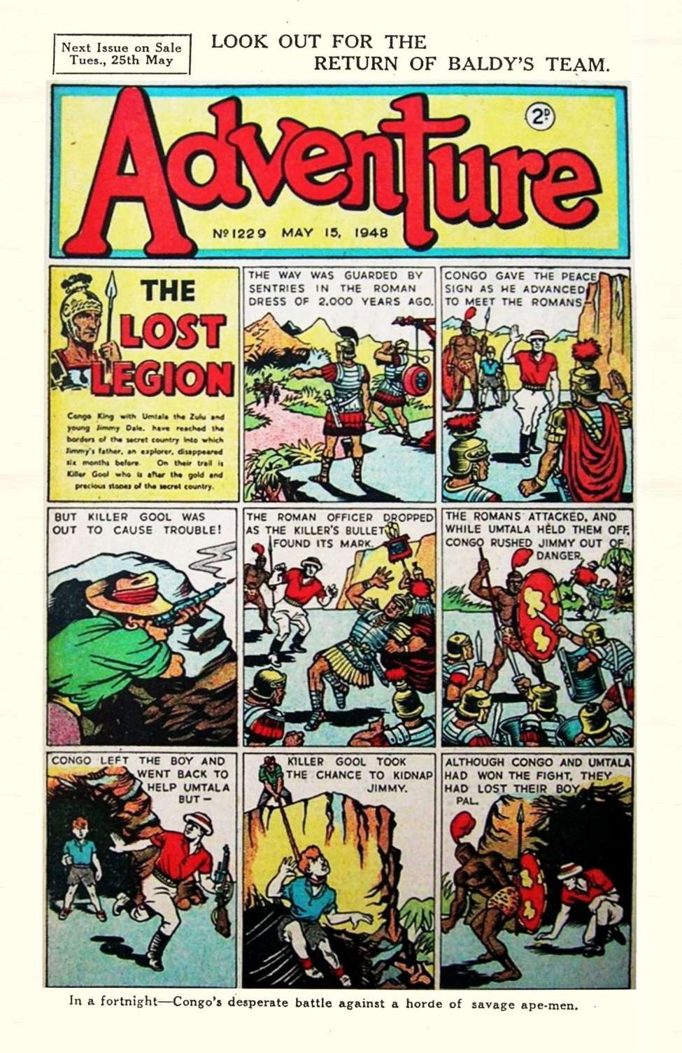 Comic Book Cover For Adventure 1229