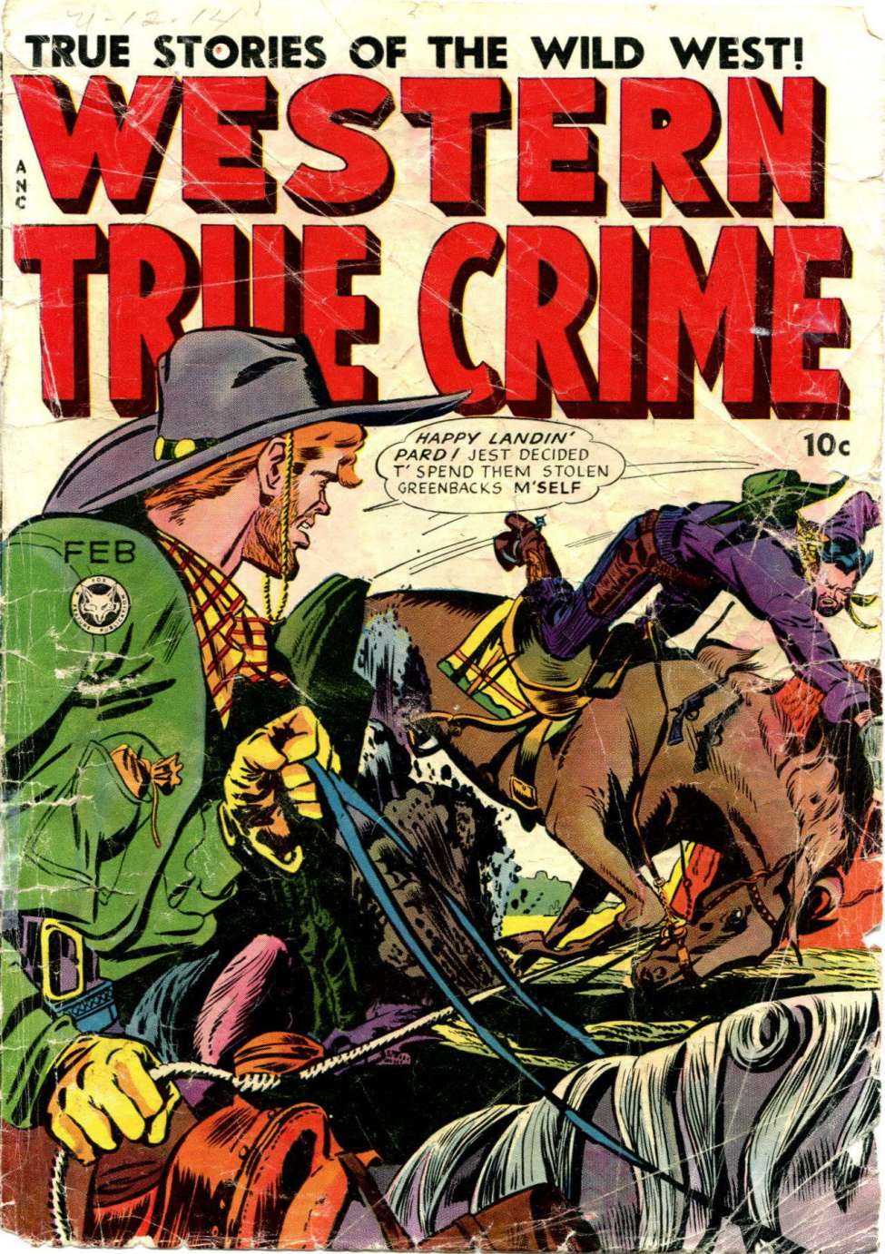 Comic Book Cover For Western True Crime 4