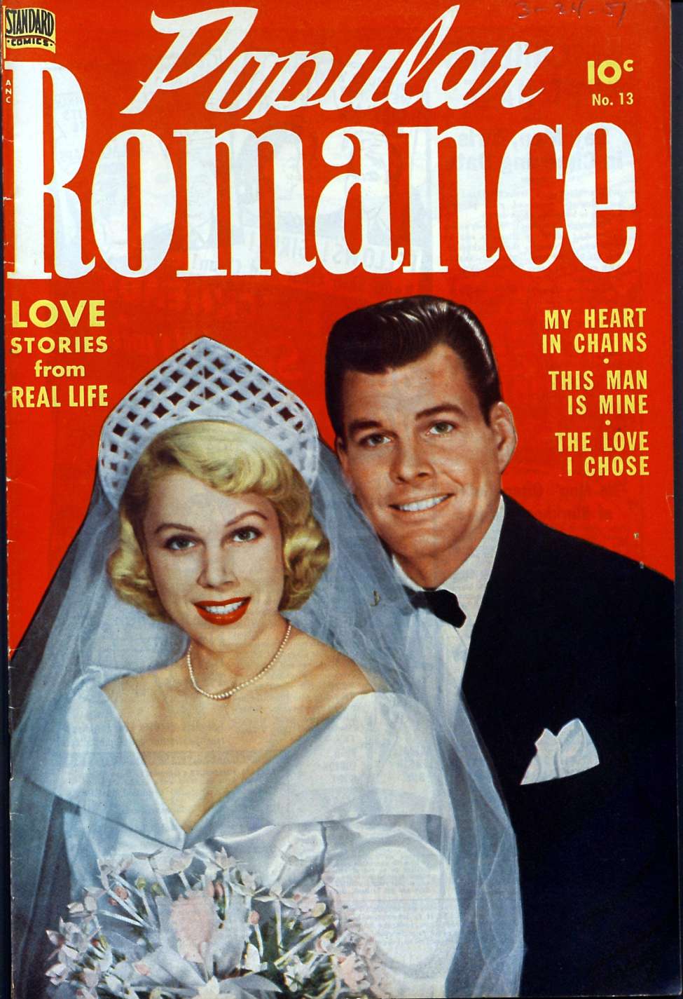 Comic Book Cover For Popular Romance 13