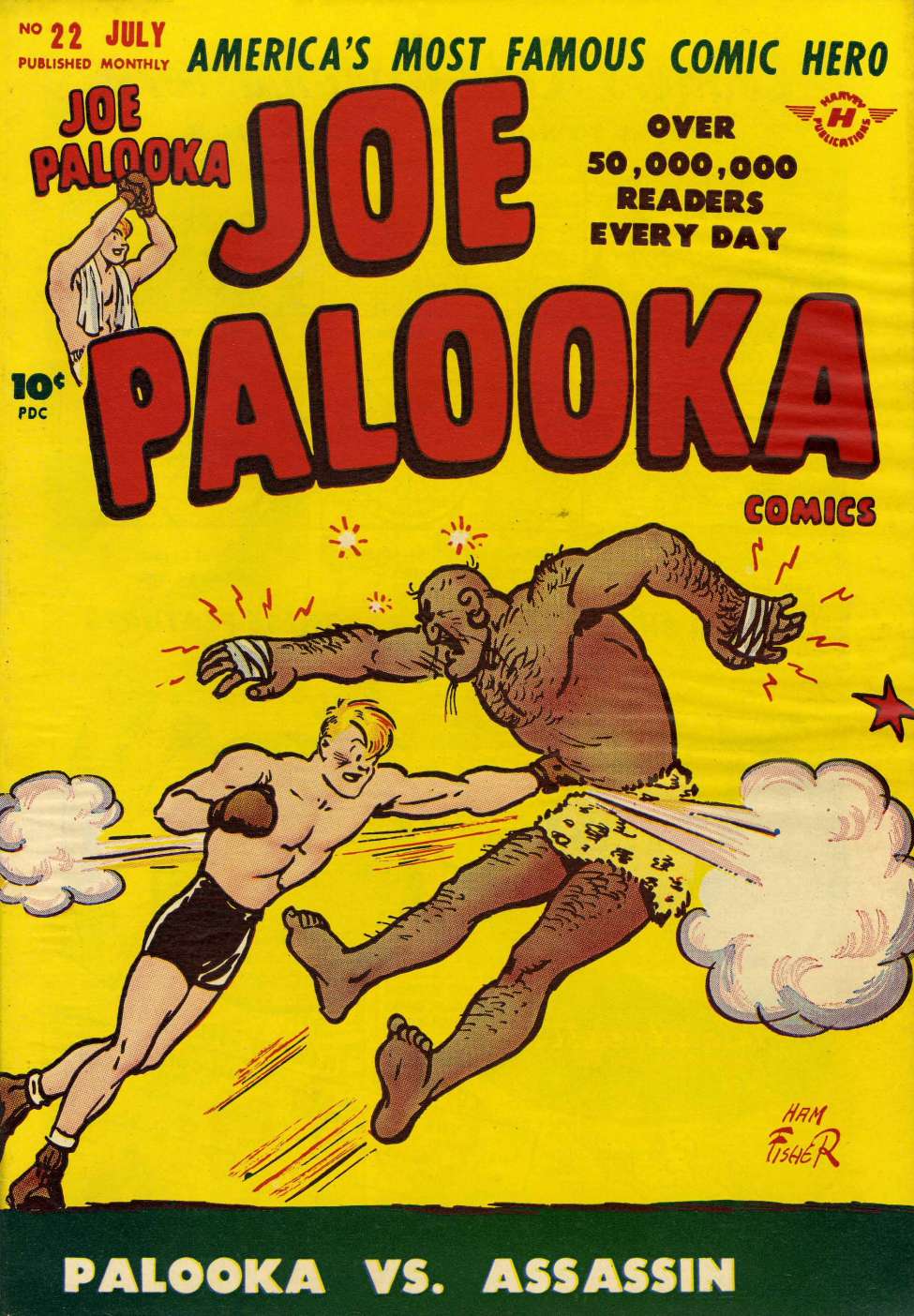 Comic Book Cover For Joe Palooka Comics 22