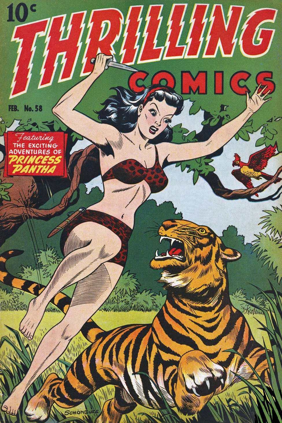 Book Cover For Thrilling Comics 58 - Version 1