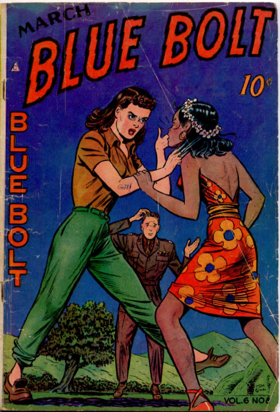 Comic Book Cover For Blue Bolt v6 8