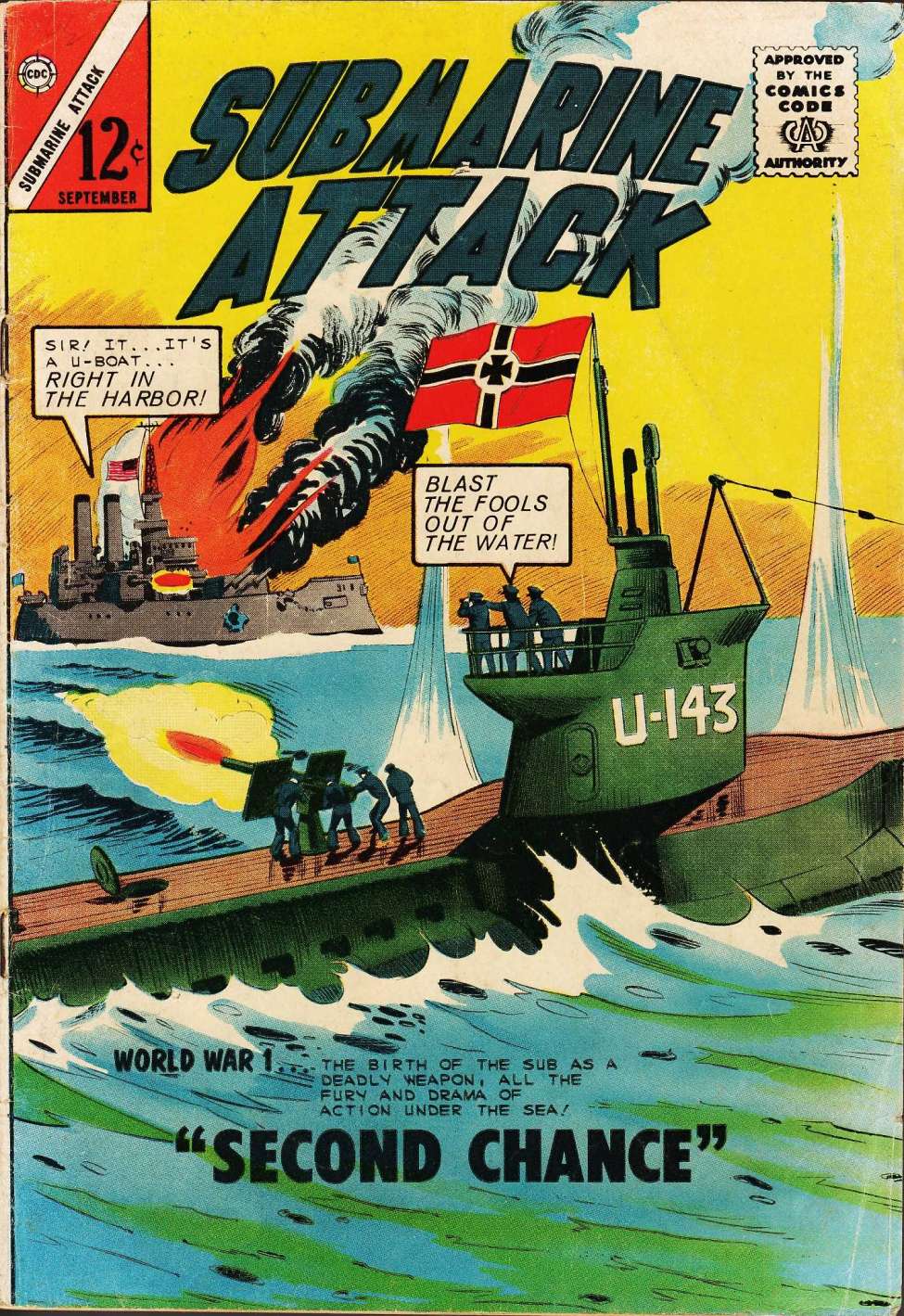 Comic Book Cover For Submarine Attack 46