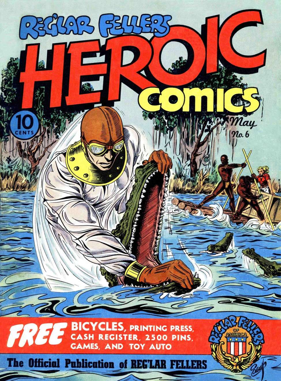 Comic Book Cover For Reg'lar Fellers Heroic Comics 6