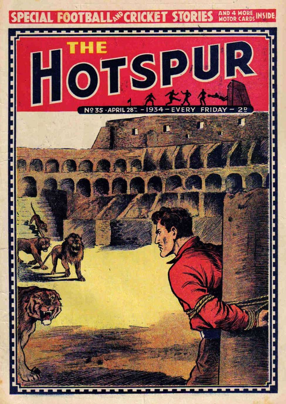 Comic Book Cover For The Hotspur 35