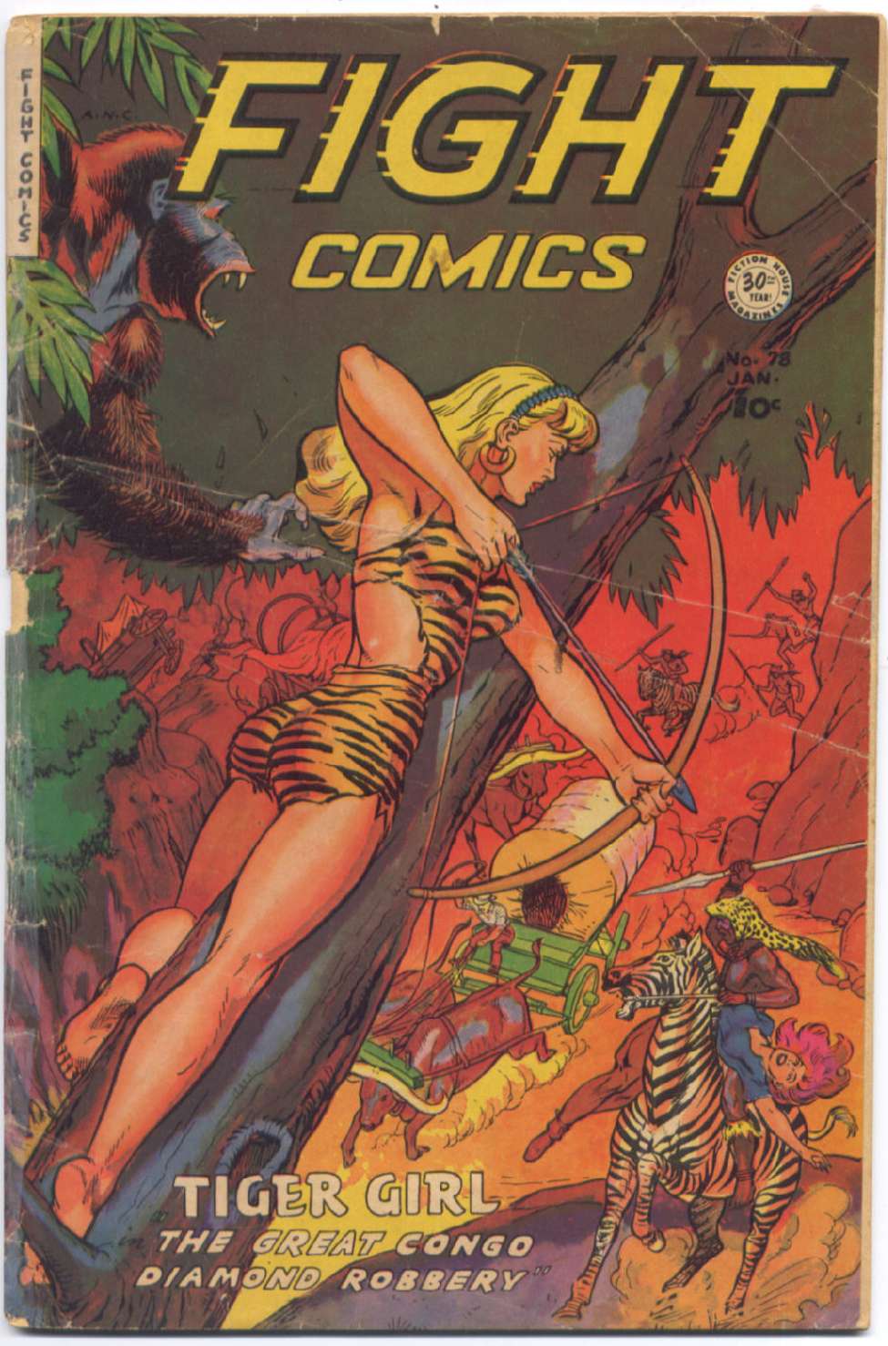 Comic Book Cover For Fight Comics 78 - Version 1