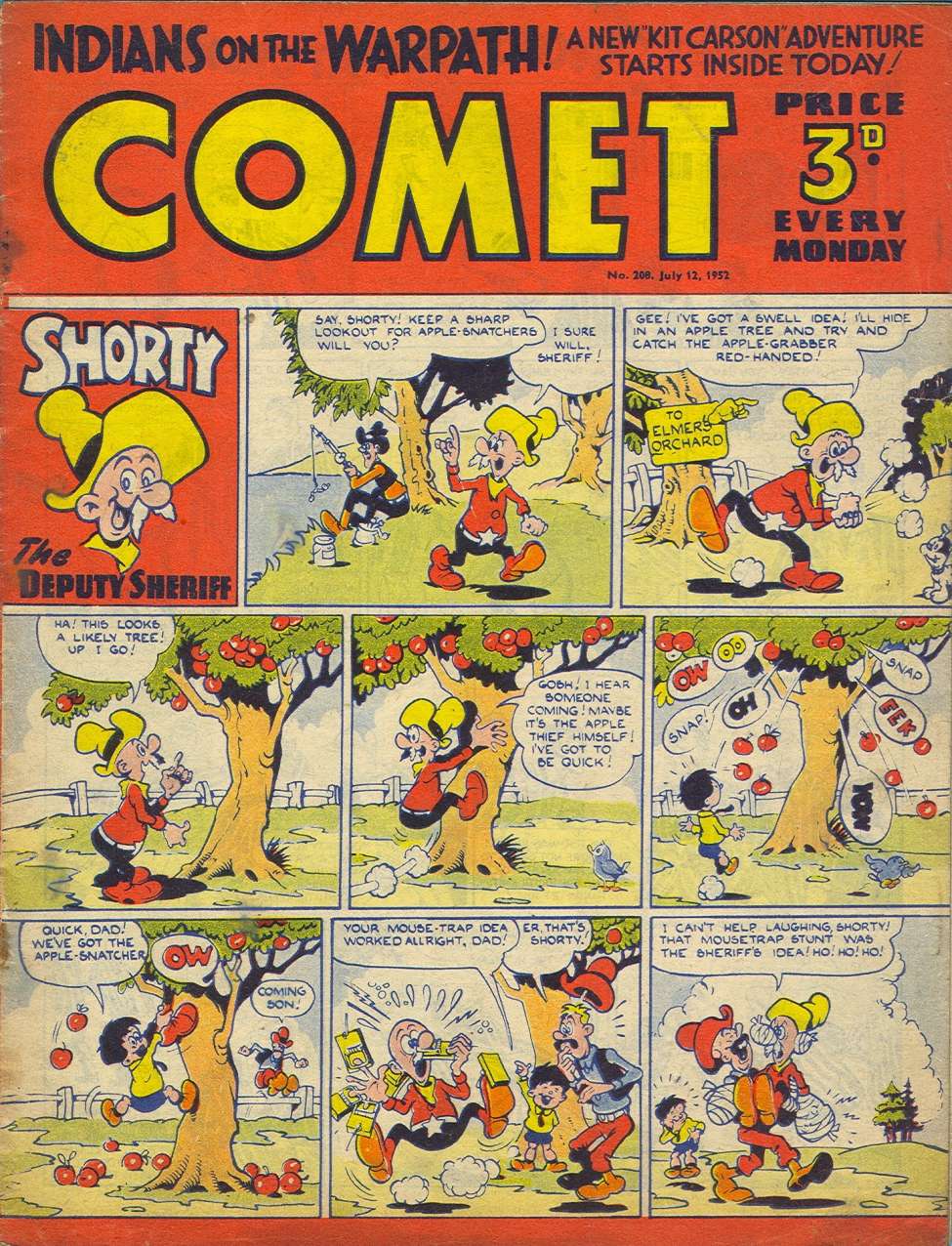 Comic Book Cover For The Comet 208