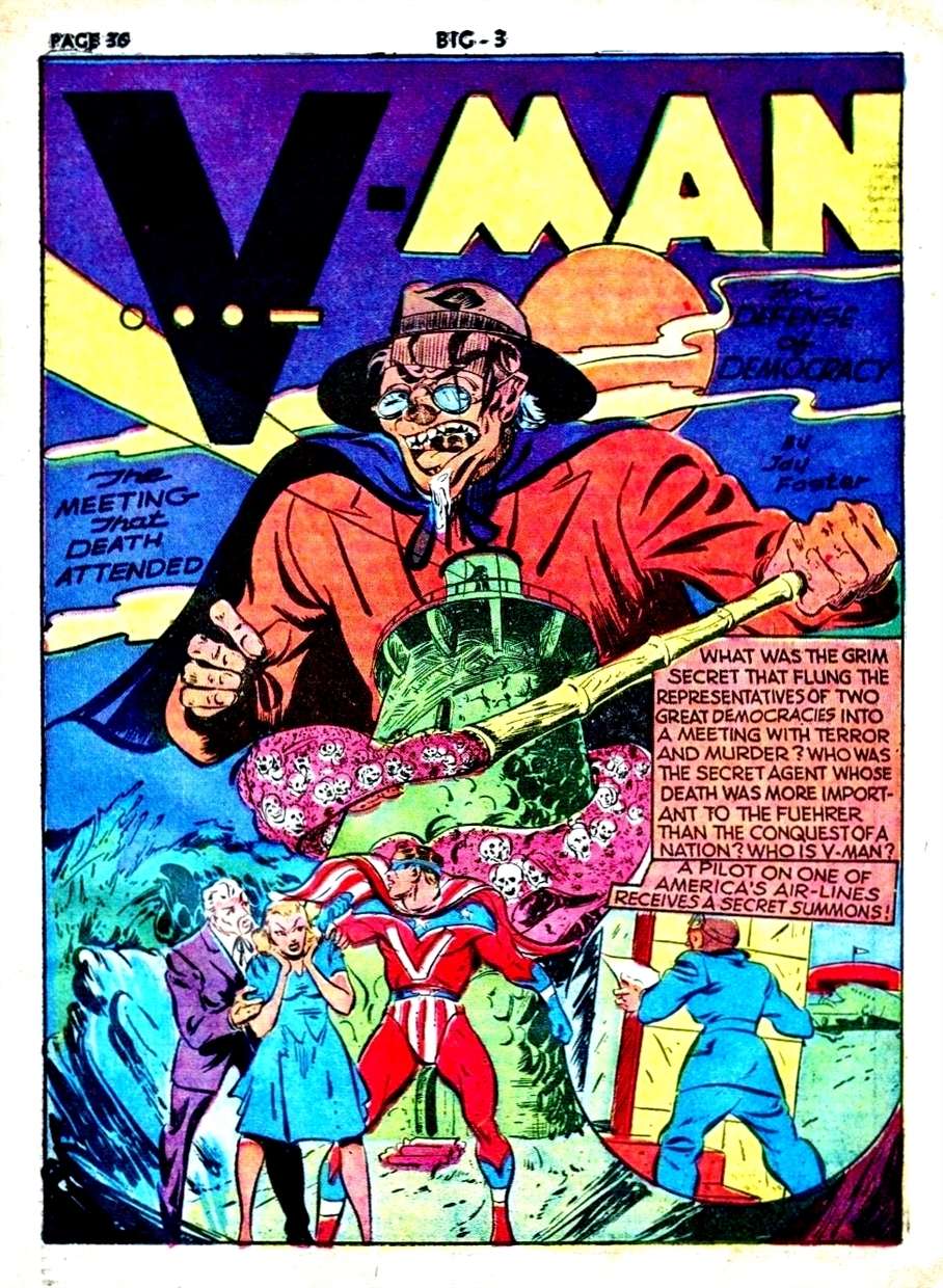 Comic Book Cover For V-Man Compilation Part 1 of 3