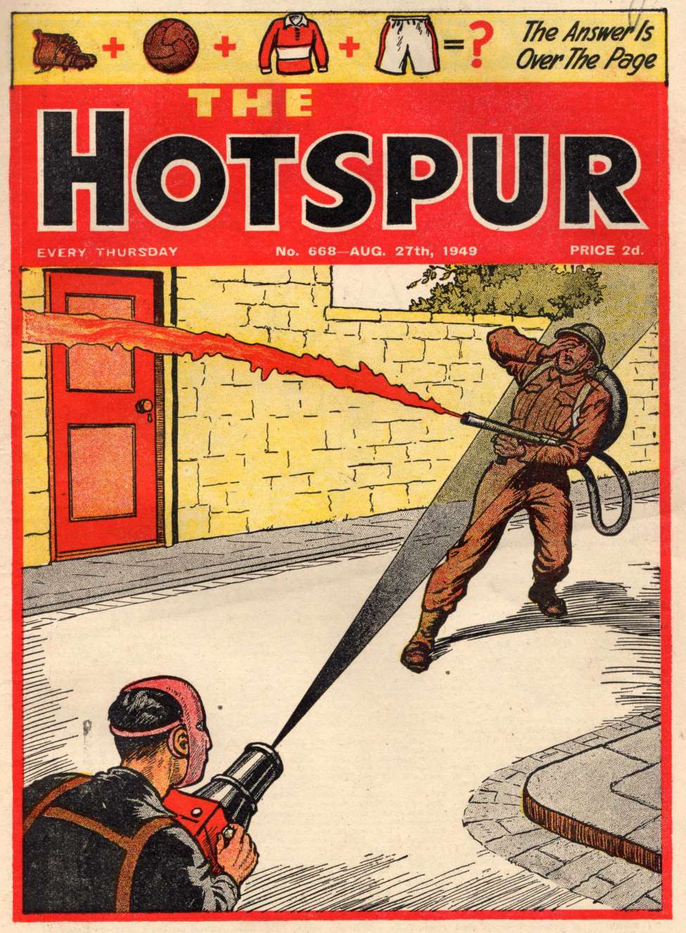 Comic Book Cover For The Hotspur 668
