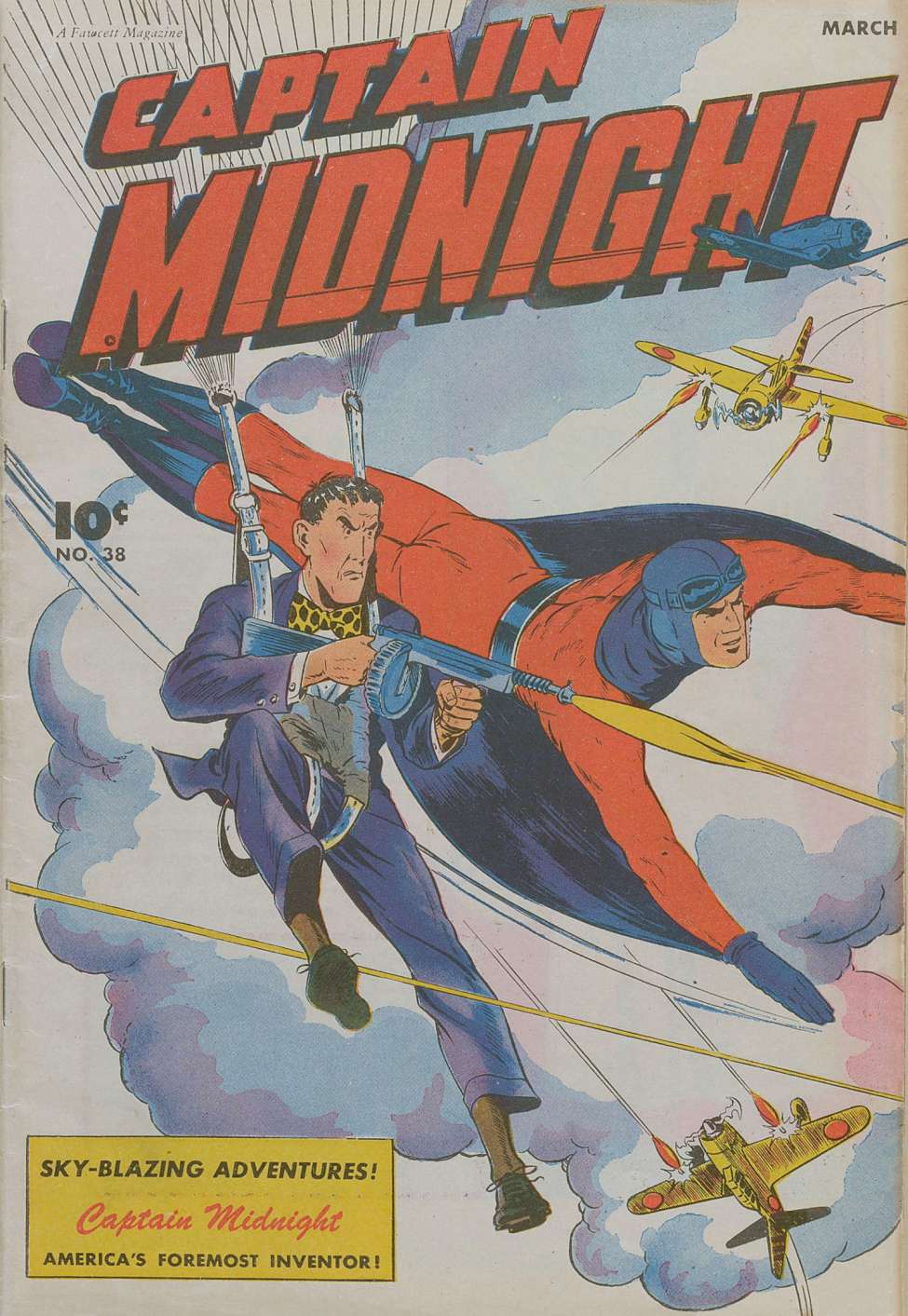 Comic Book Cover For Captain Midnight 38