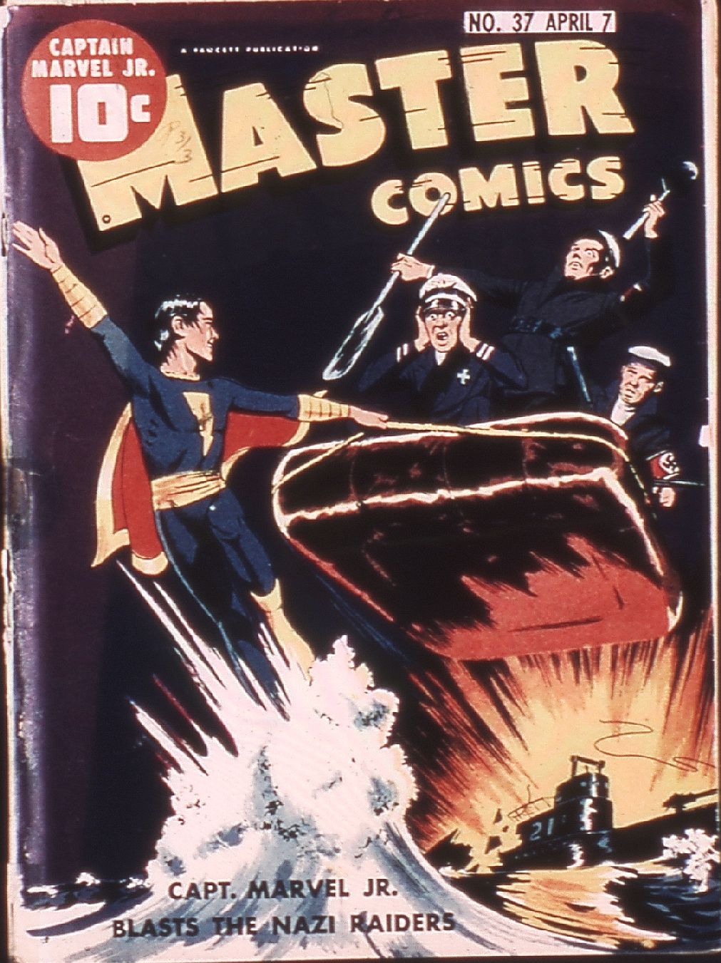 Comic Book Cover For Master Comics 37 (fiche) - Version 2