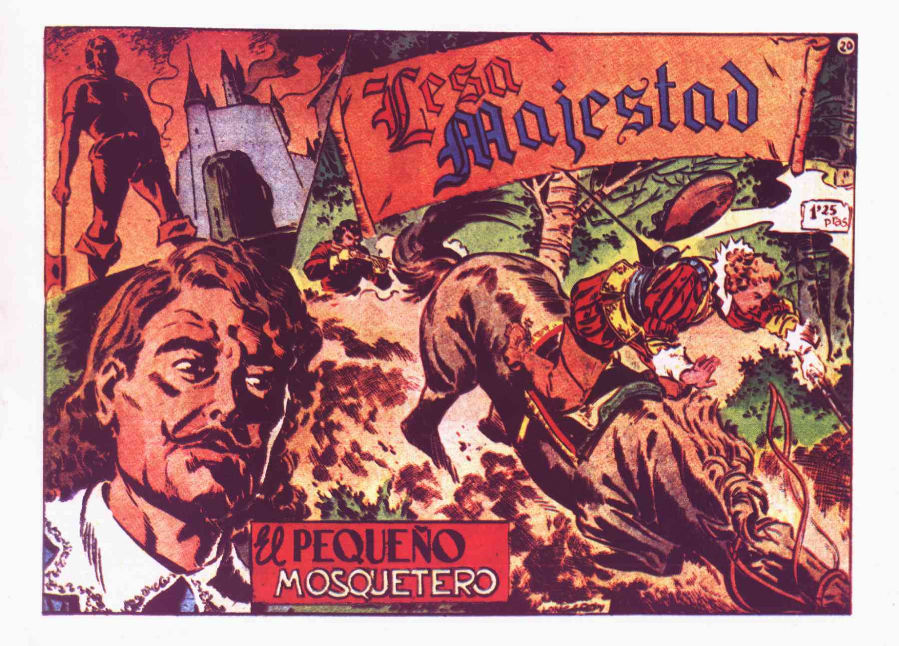 Book Cover For El Pequeño Mosquetero 20 - Lesa Majestad