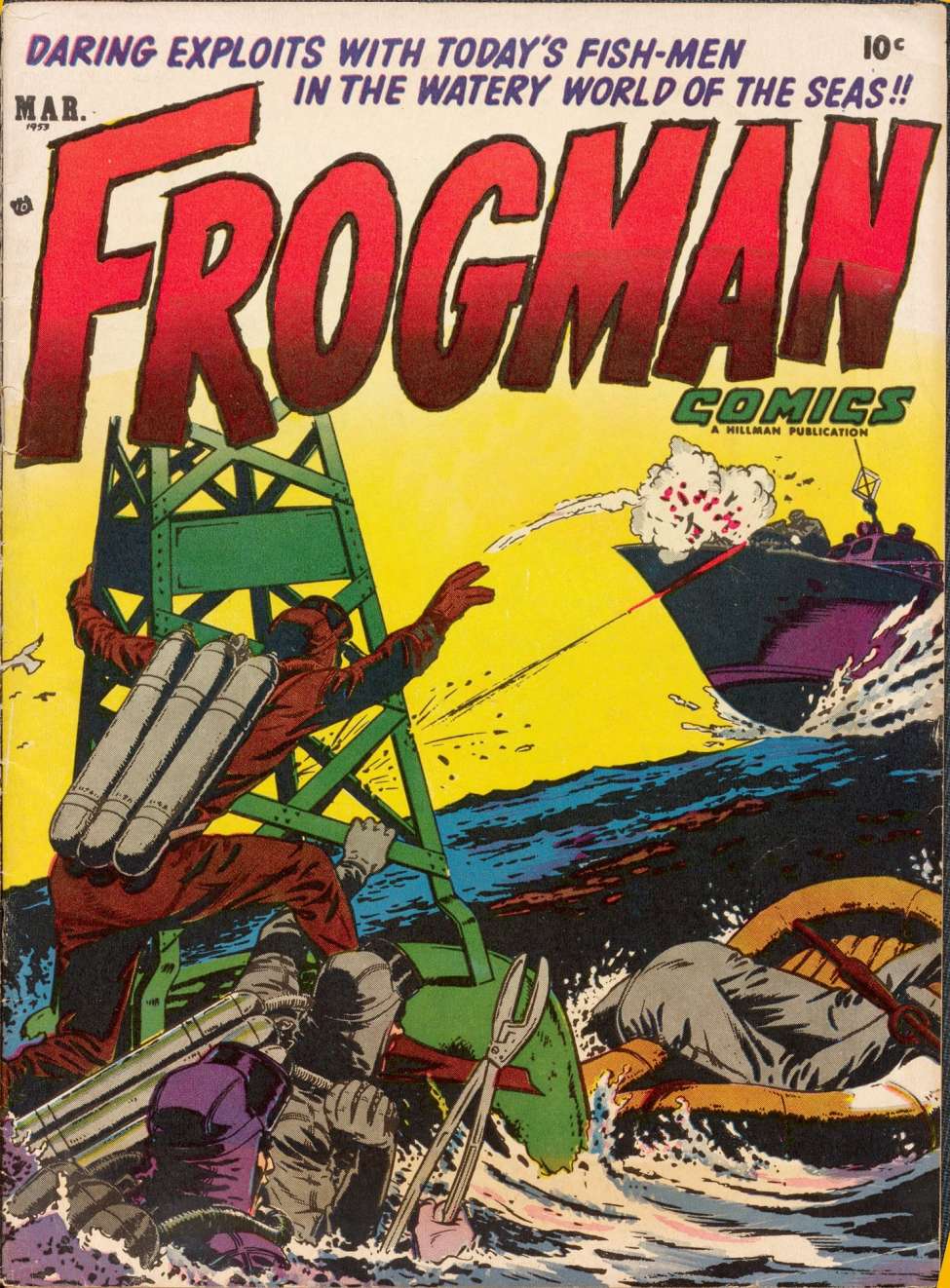 Comic Book Cover For Frogman Comics 9