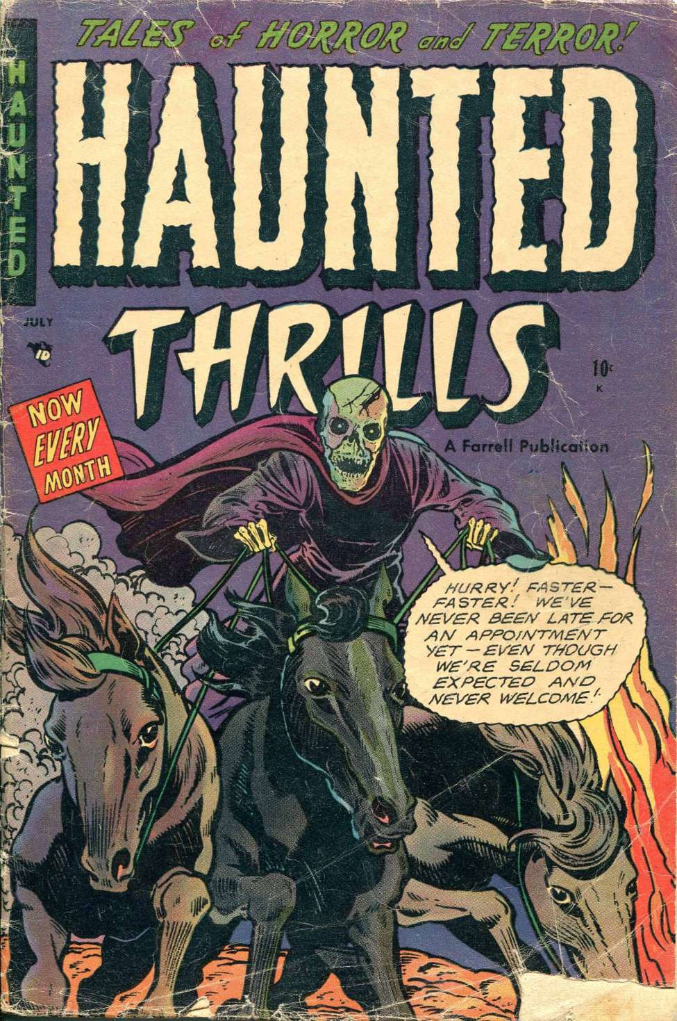 Book Cover For Haunted Thrills 10