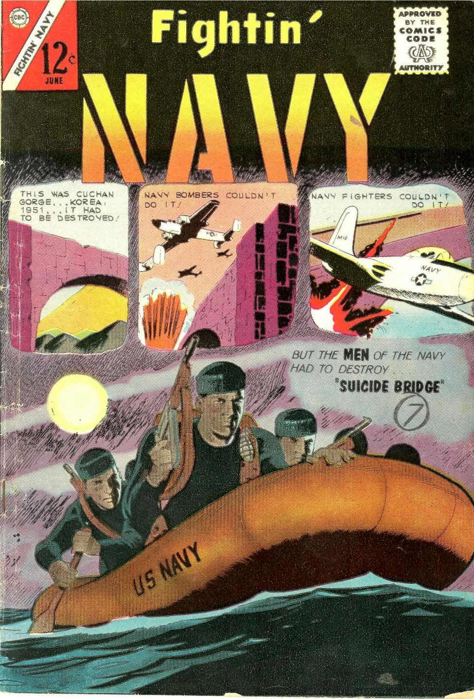 Comic Book Cover For Fightin' Navy 110