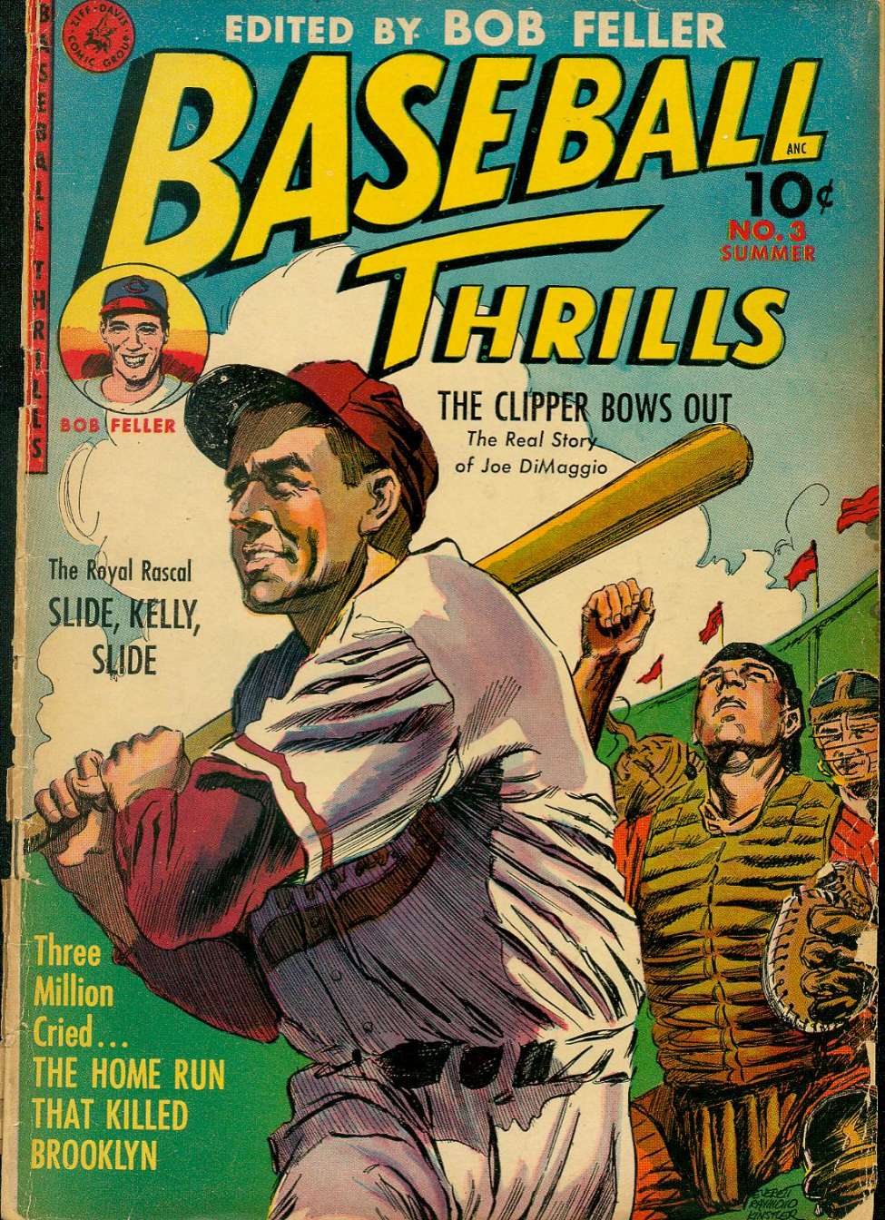 Comic Book Cover For Baseball Thrills 3