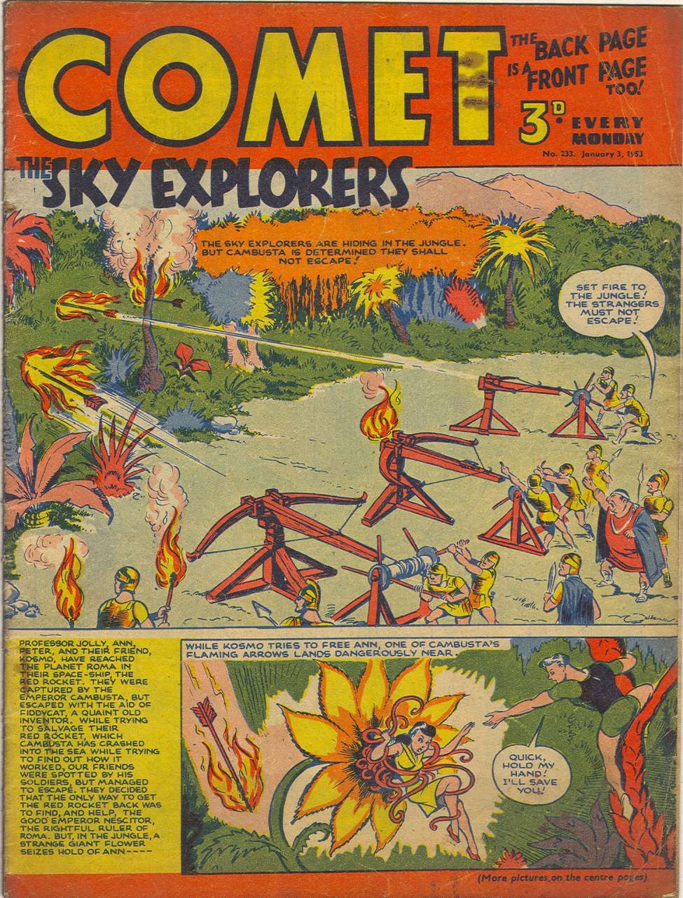 Comic Book Cover For The Comet 233