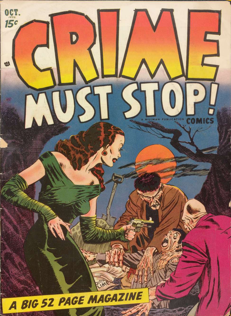 Comic Book Cover For Crime Must Stop 1