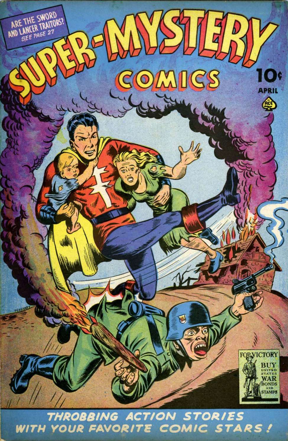 Comic Book Cover For Super-Mystery Comics v4 2