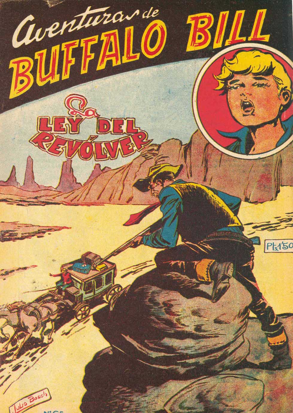 Comic Book Cover For Aventuras de Buffalo Bill 65 La ley del revólver