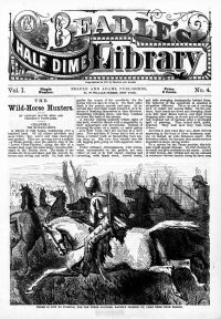 Large Thumbnail For Beadle's Half Dime Library 4 - The Wild-Horse Hunters