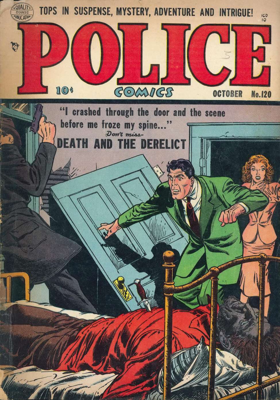 Book Cover For Police Comics 120