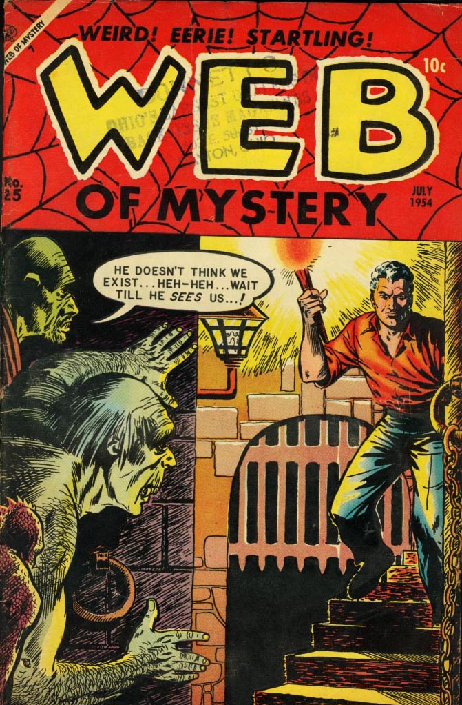 Comic Book Cover For Web of Mystery 25