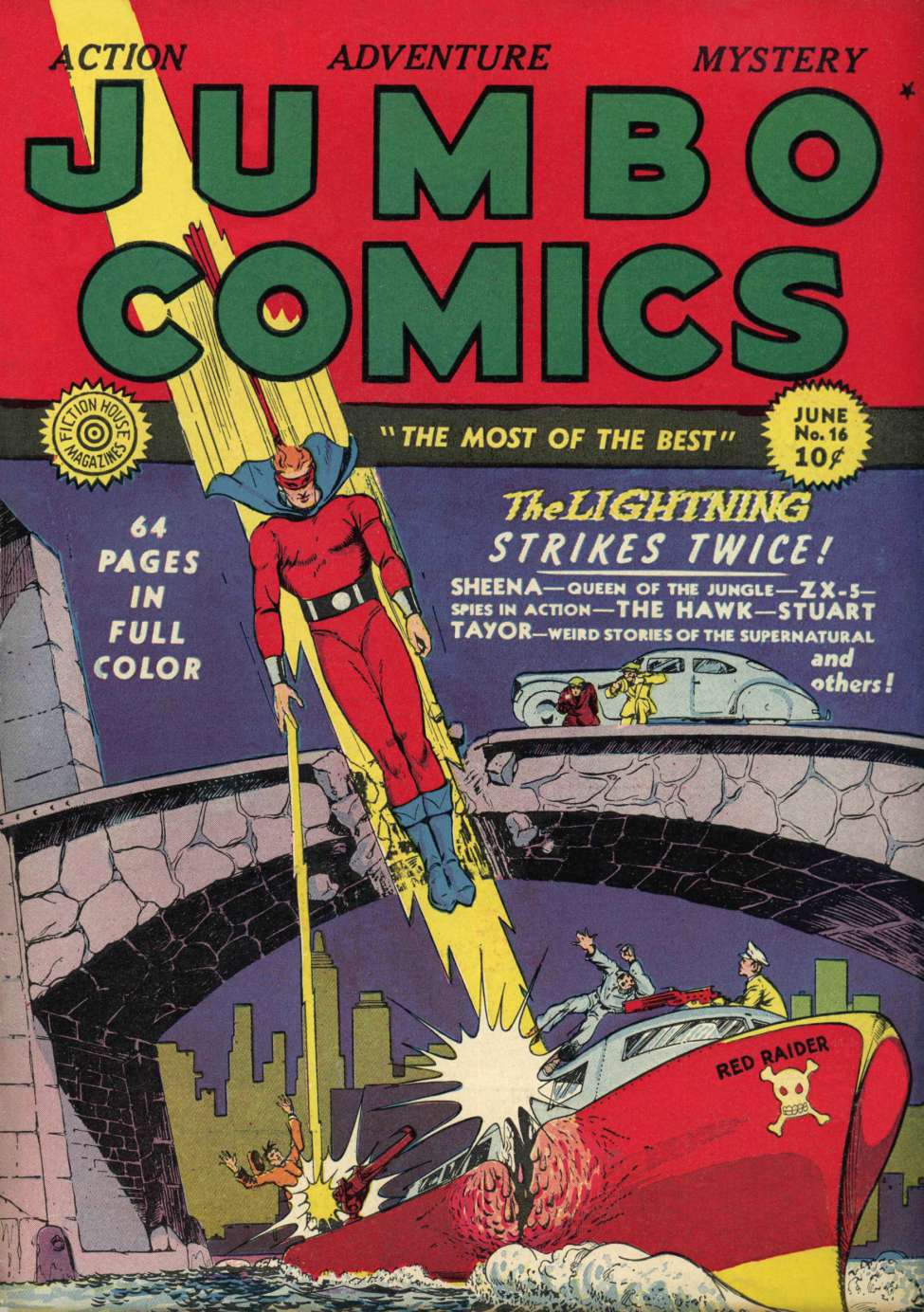 Comic Book Cover For Jumbo Comics 16