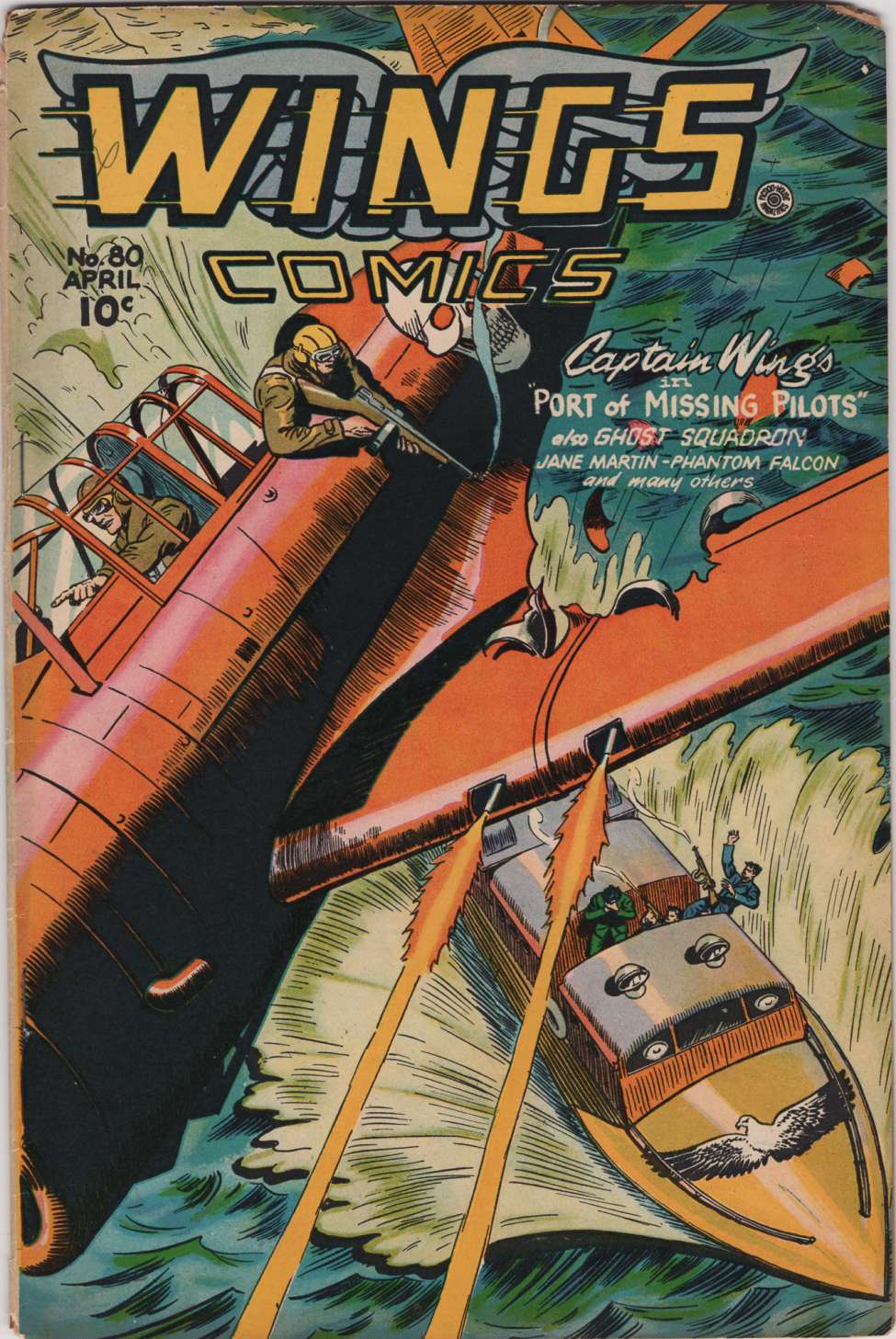 Comic Book Cover For Wings Comics 80