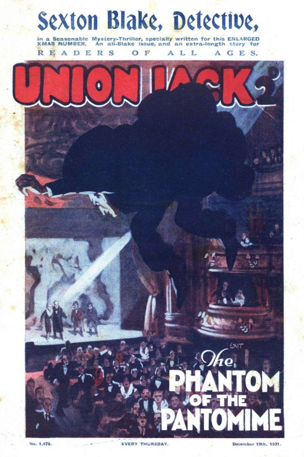 Comic Book Cover For Union Jack 1470 - The Phantom of the Pantomime