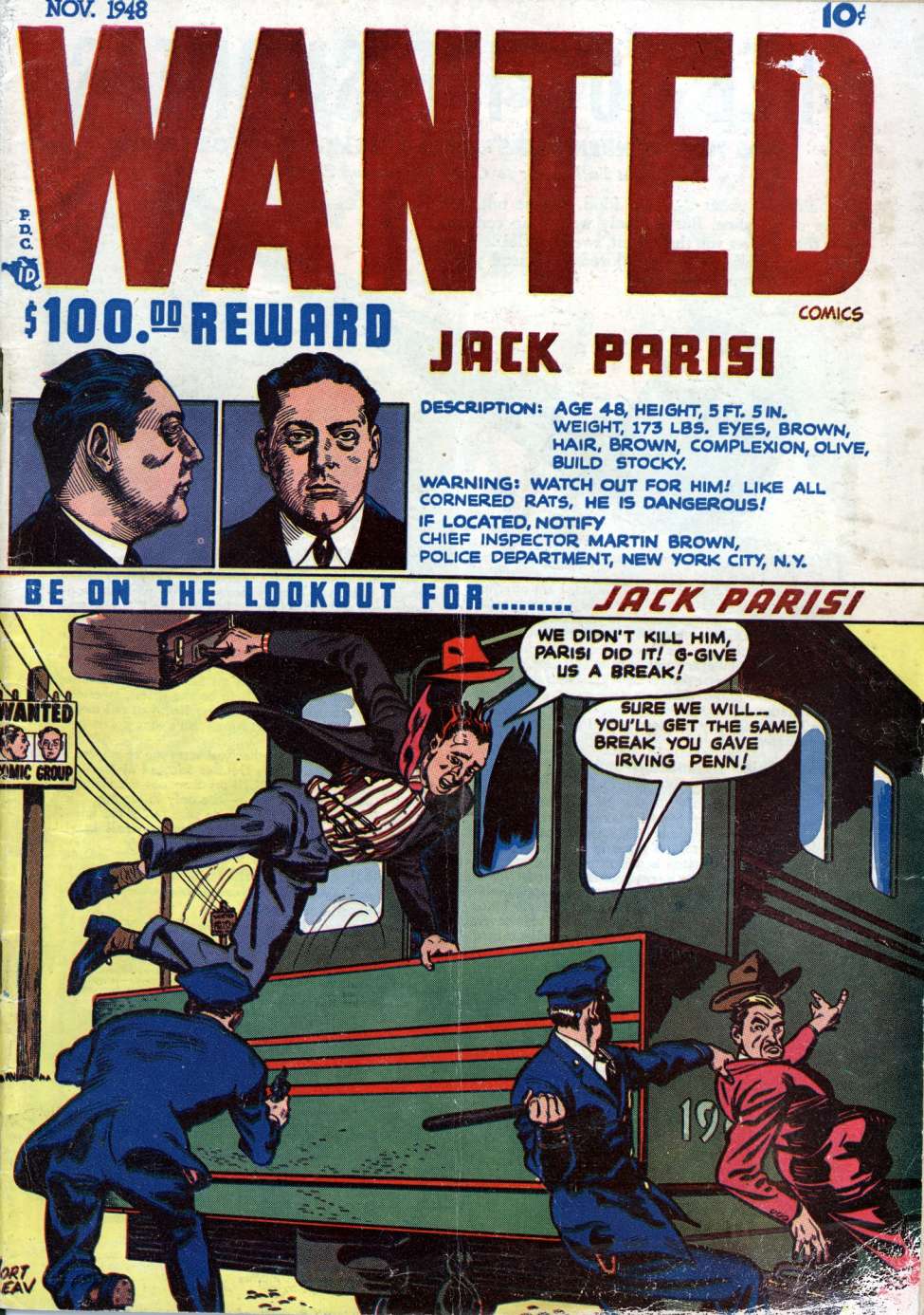 Comic Book Cover For Wanted Comics 16