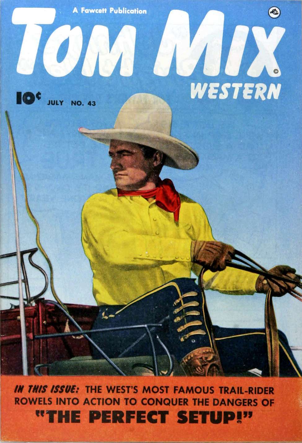 Book Cover For Tom Mix Western 43 (inc) - Version 2