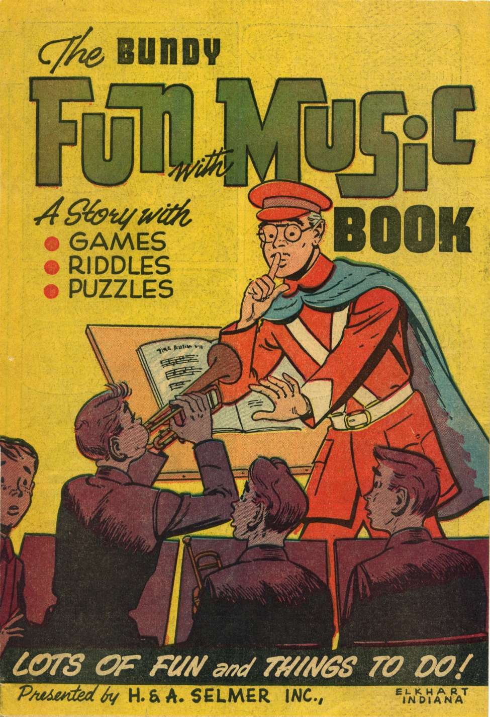 Comic Book Cover For The Bundy Fun with Music Book