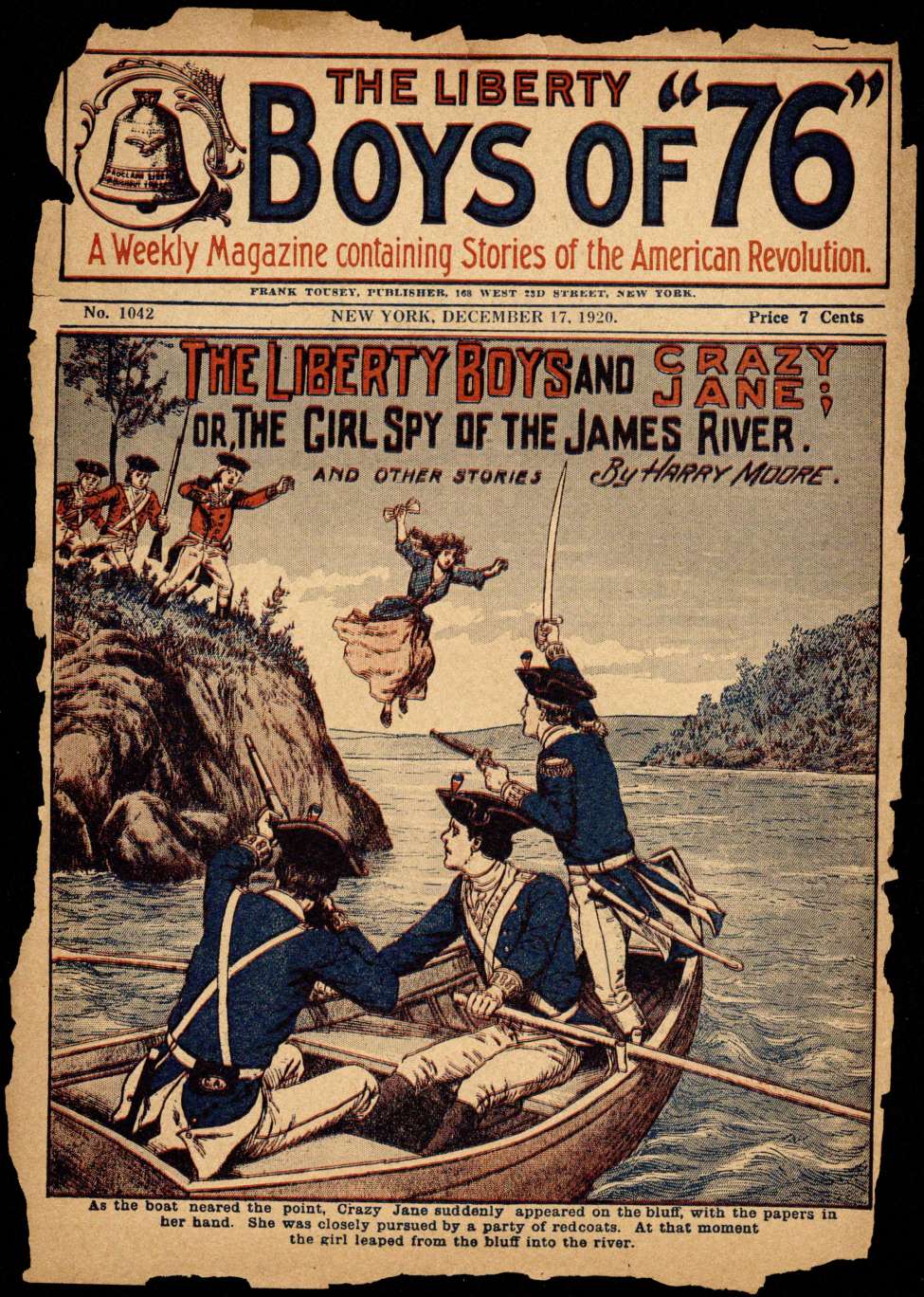 Book Cover For The Liberty Boys of 76 1042 - The Liberty Boys and Crazy Jane