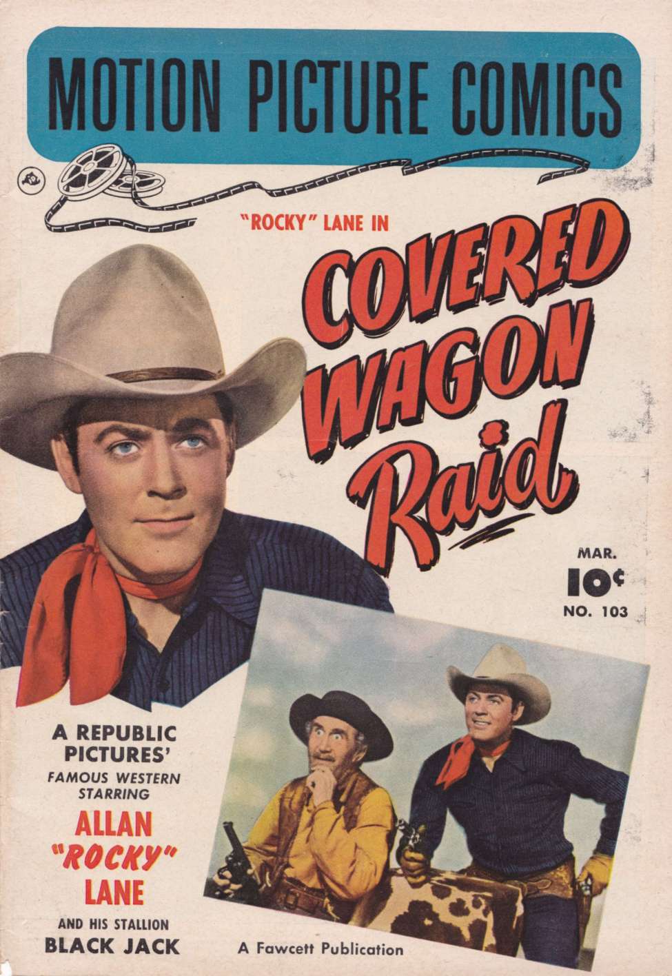Book Cover For Motion Picture Comics 103 Covered Wagon Raid