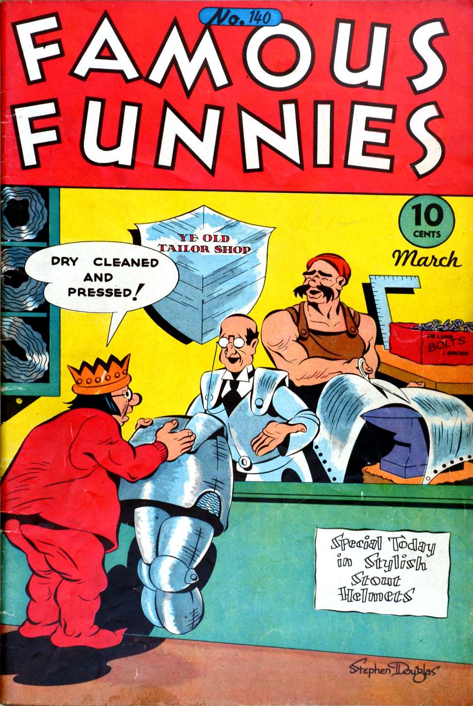 Comic Book Cover For Famous Funnies 140 - Version 2