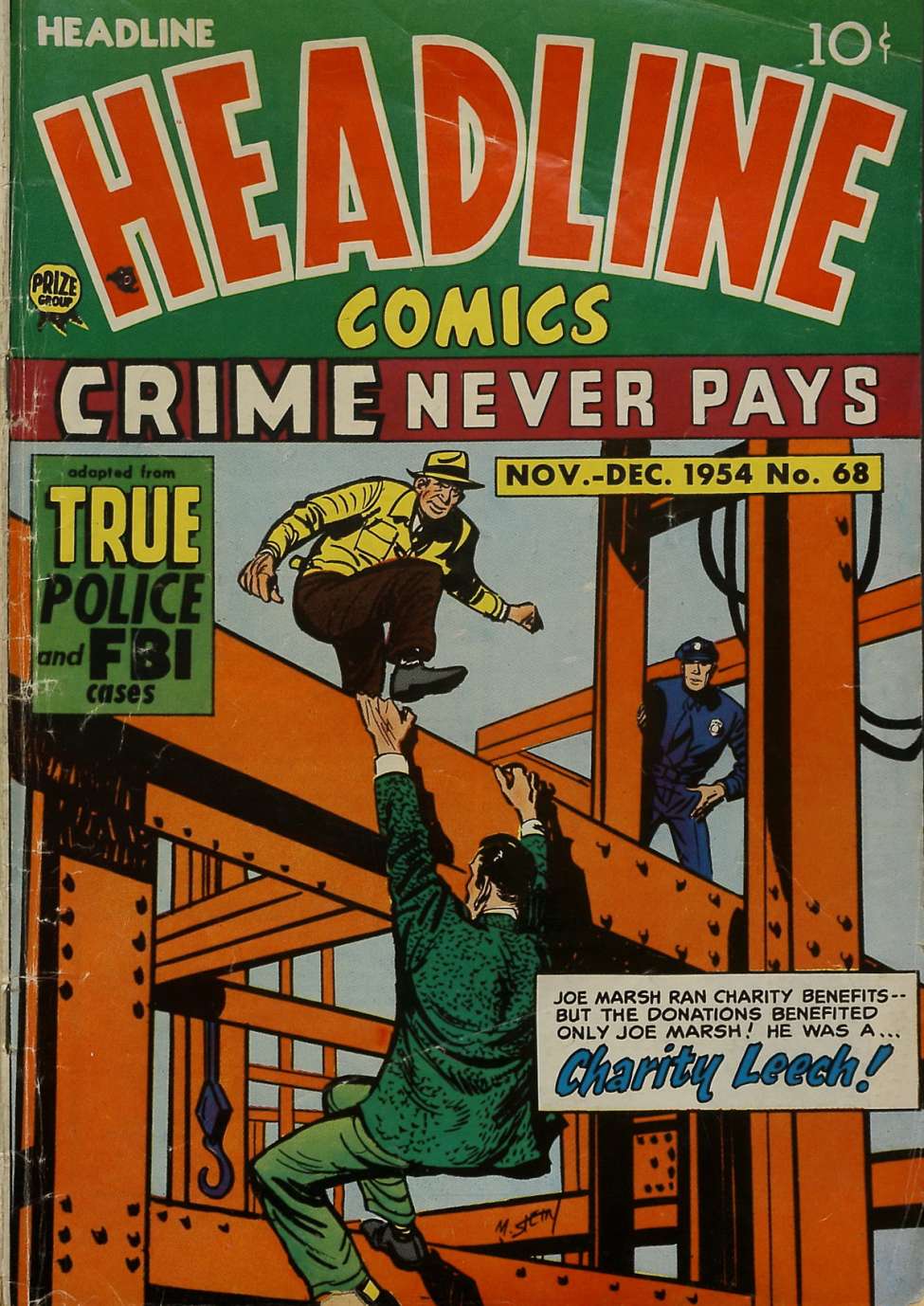 Comic Book Cover For Headline Comics 68