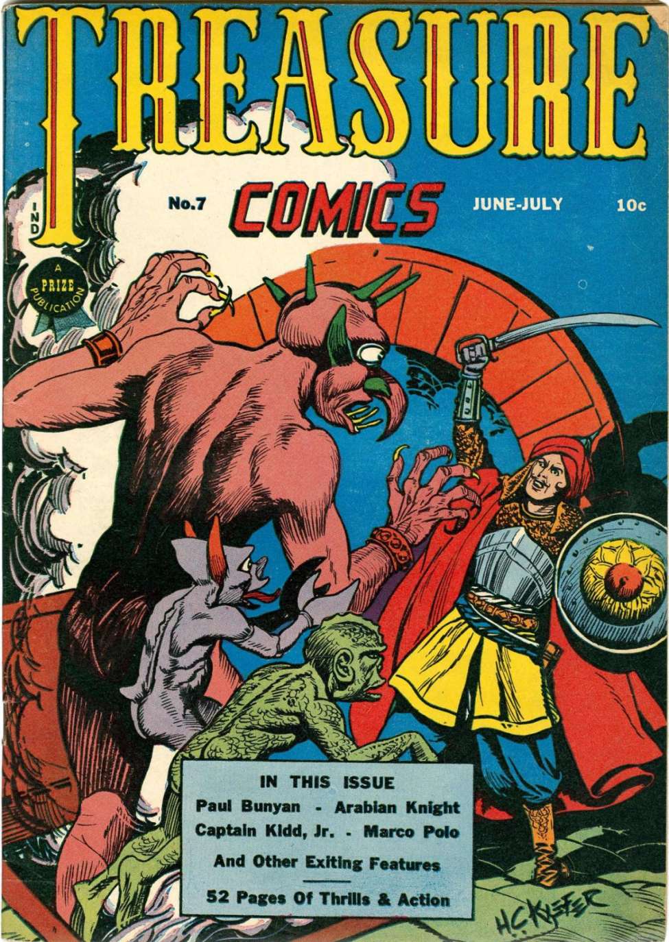 Comic Book Cover For Treasure Comics 7