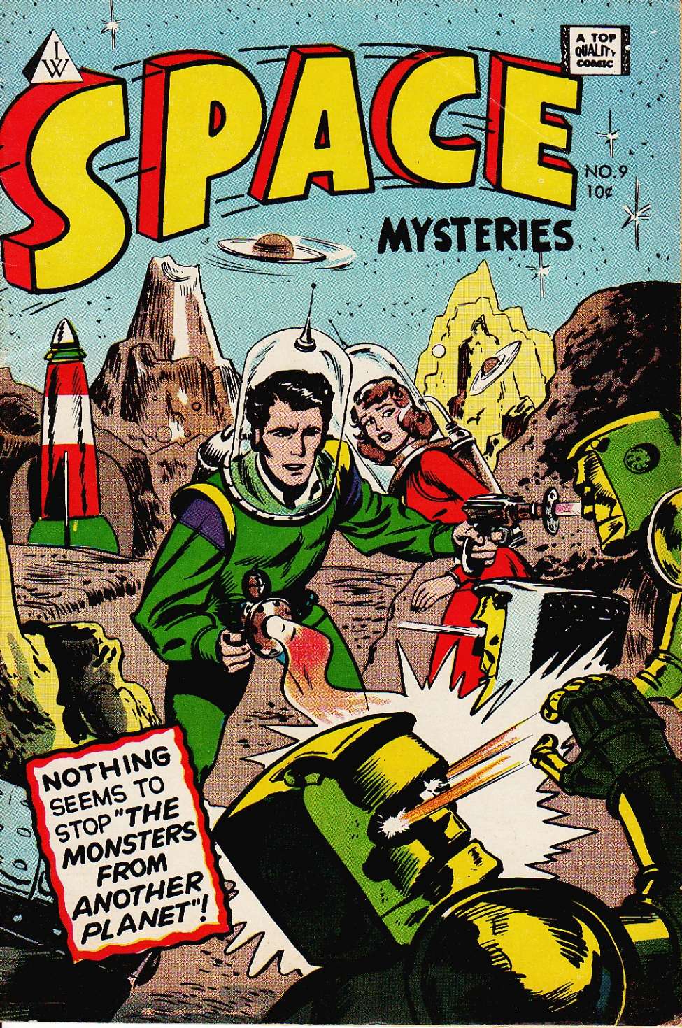Comic Book Cover For Space Mysteries 9
