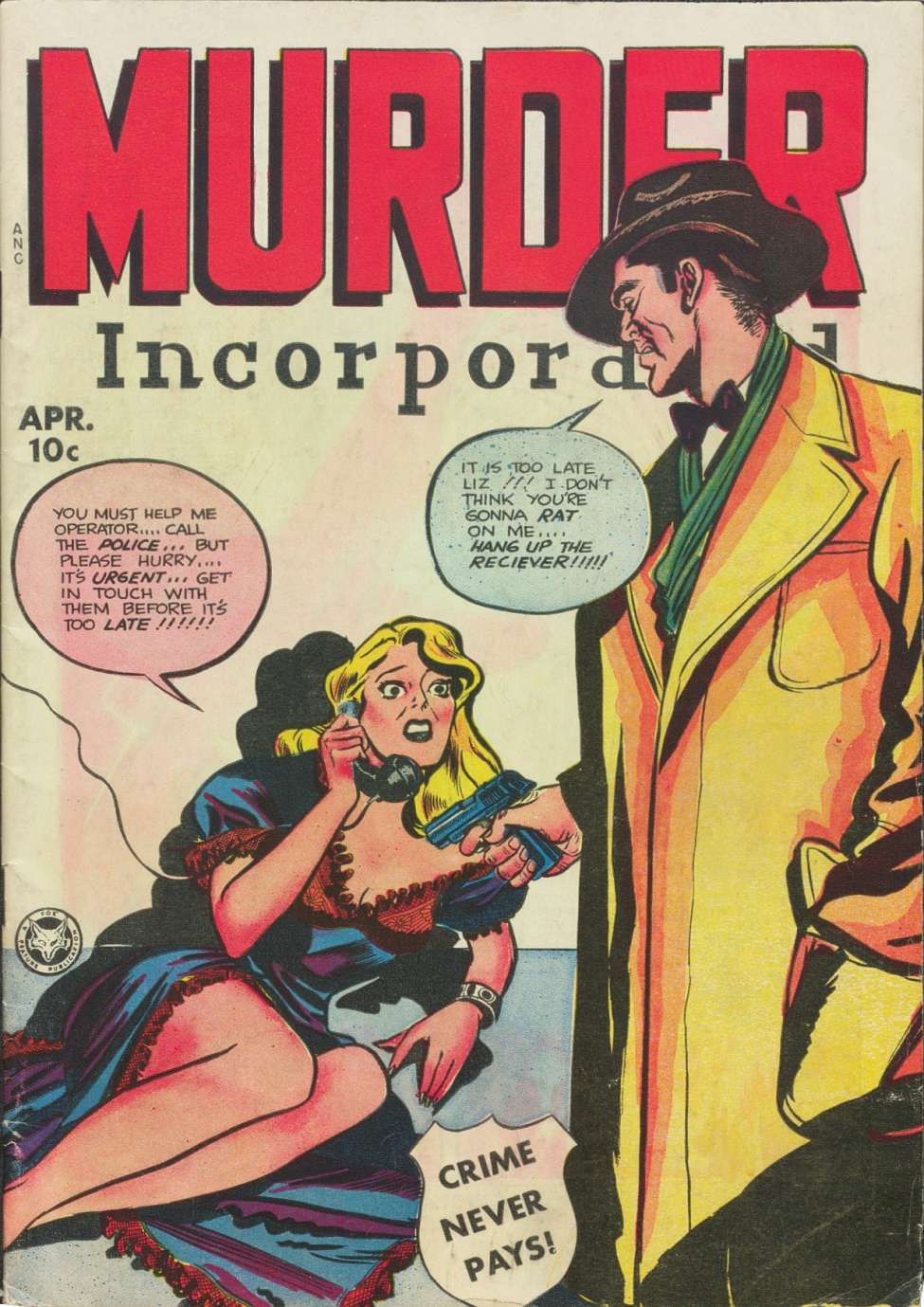 Comic Book Cover For Murder Incorporated 9a