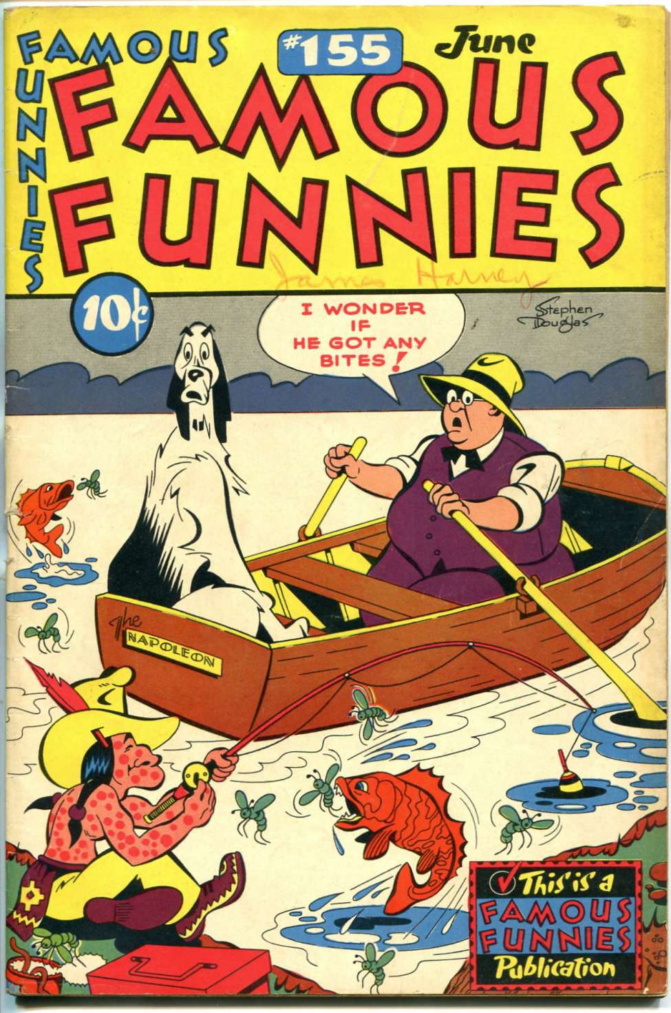 Comic Book Cover For Famous Funnies 155