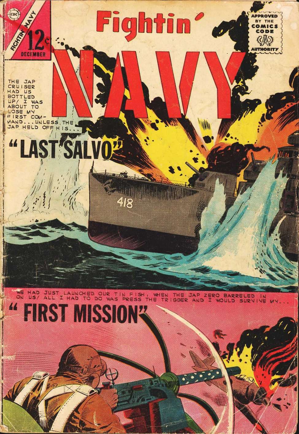Comic Book Cover For Fightin' Navy 113