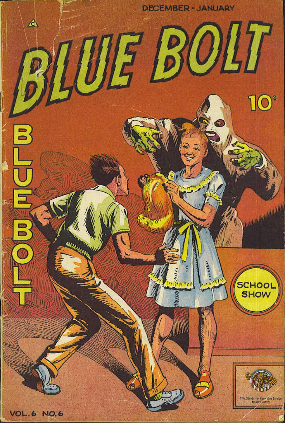 Comic Book Cover For Blue Bolt v6 6
