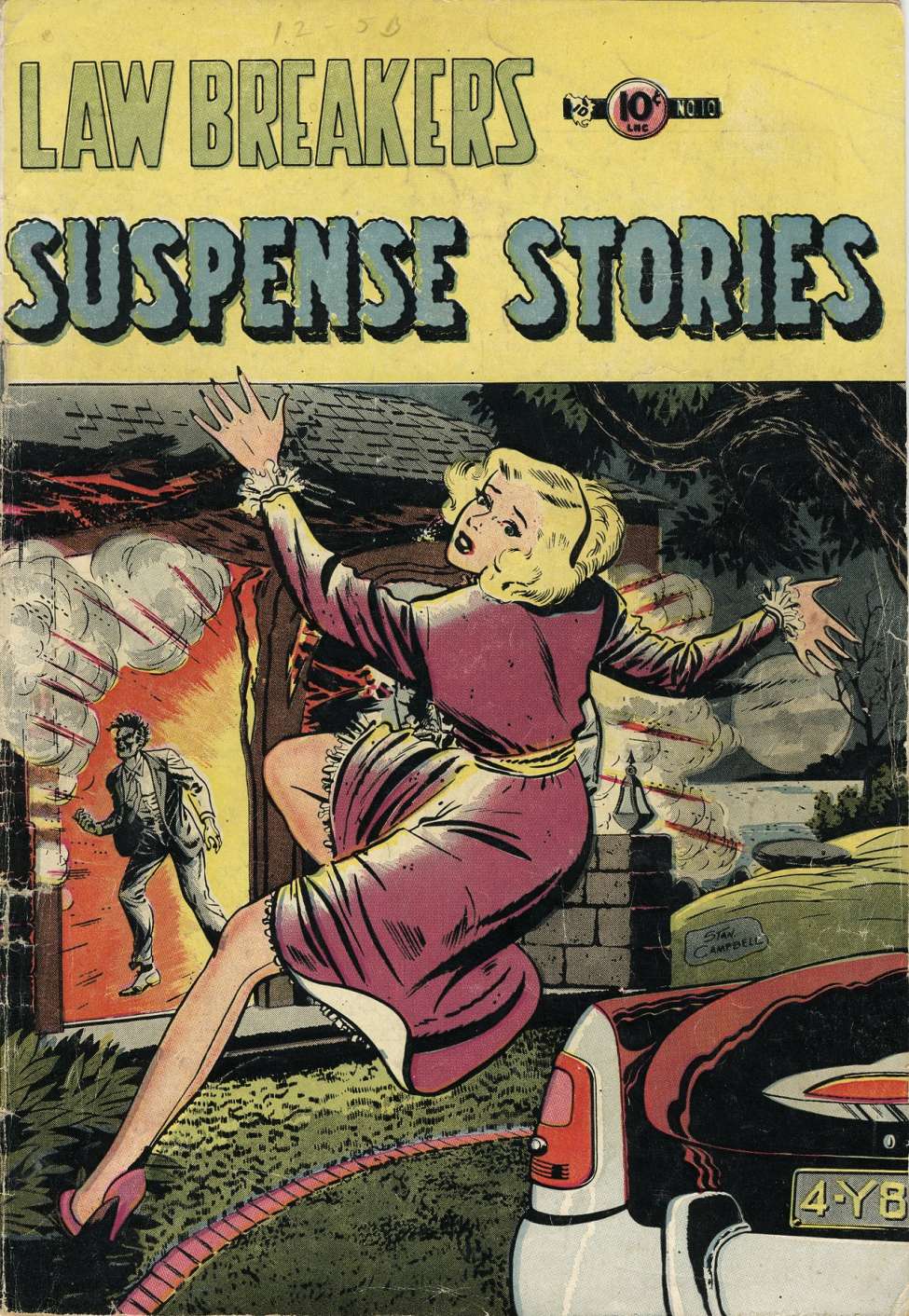 Comic Book Cover For Lawbreakers Suspense Stories 10