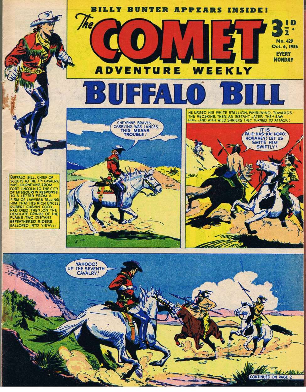 Comic Book Cover For The Comet 429