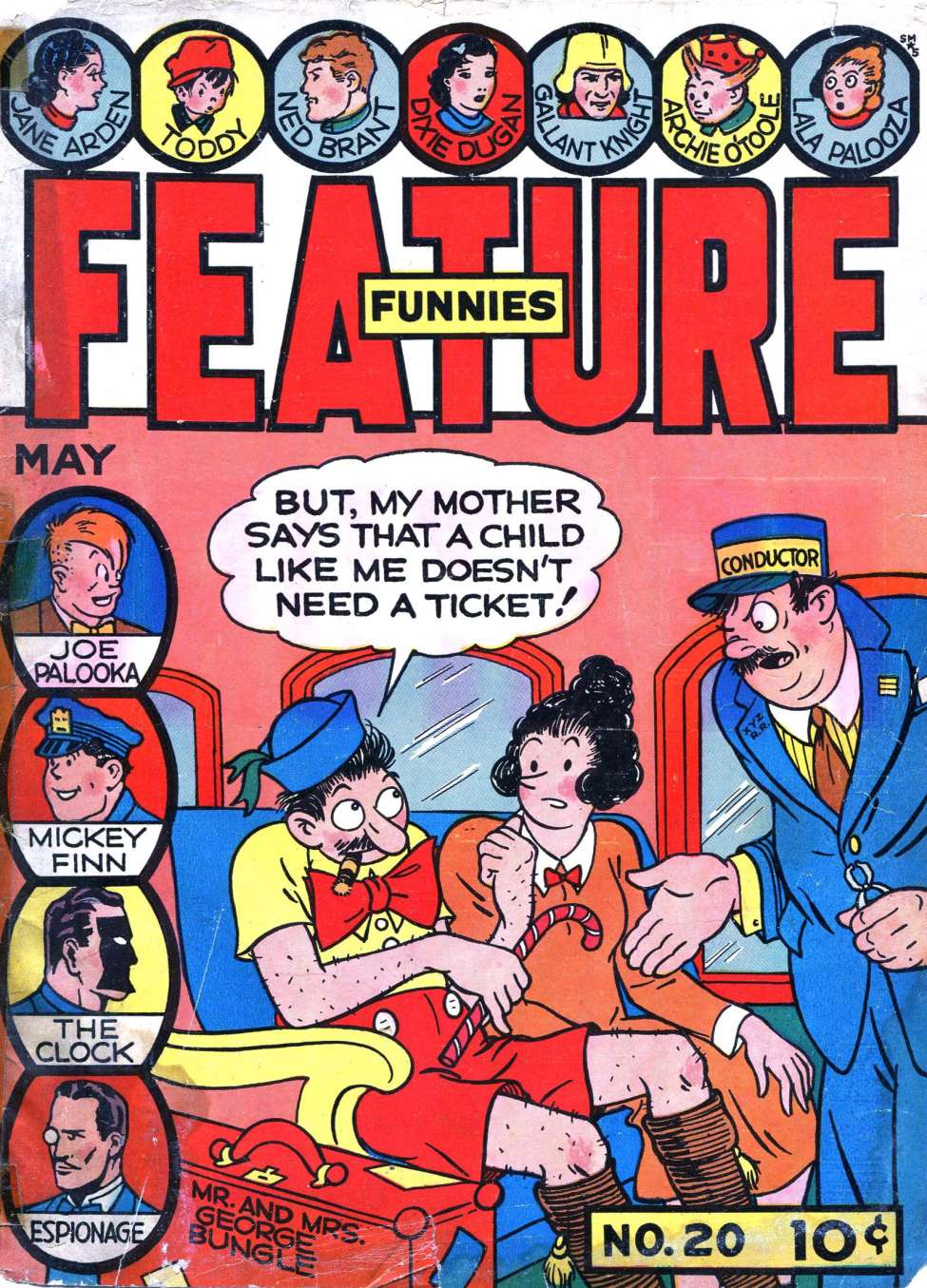 Comic Book Cover For Feature Funnies 20