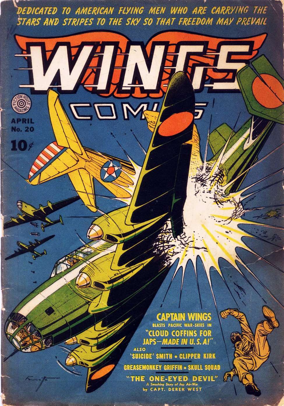 Comic Book Cover For Wings Comics 20 - Version 1