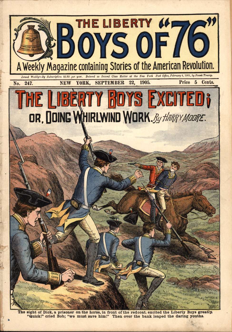 Book Cover For The Liberty Boys of 76 247 - The Liberty Boys Excited