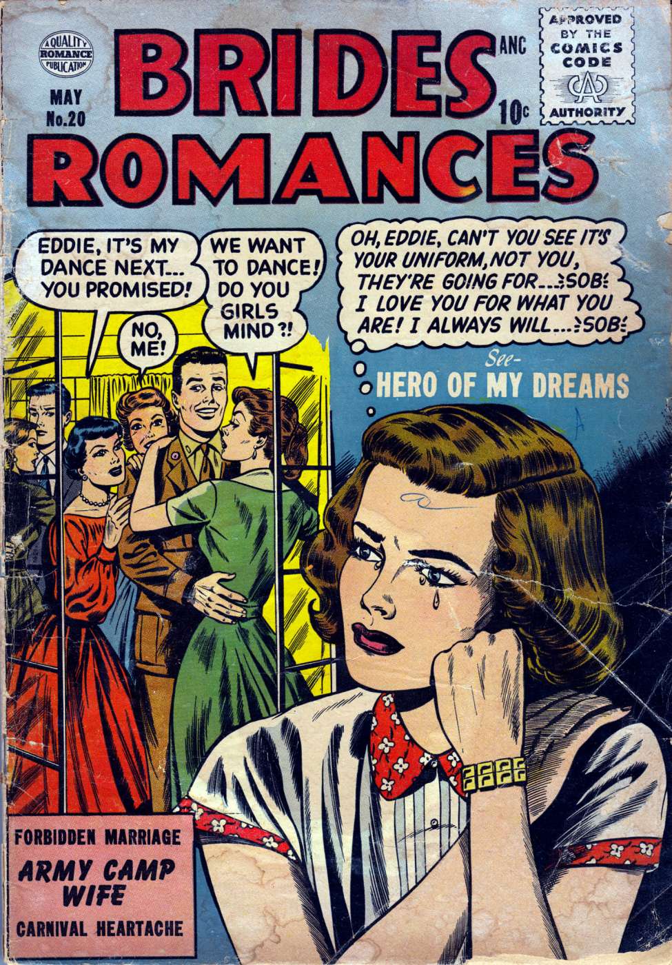 Comic Book Cover For Brides Romances 20